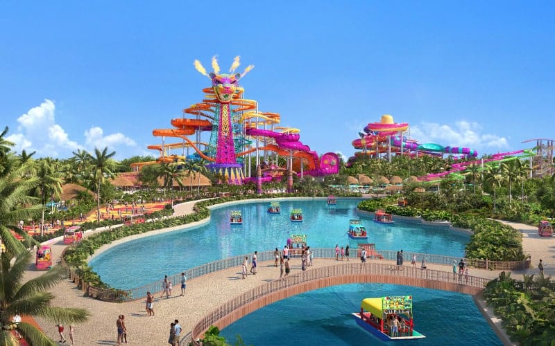 Toboganes de Loco Waterpark en Perfect Day México