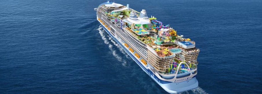 Render oficial del crucero Legend of the Seas de Royal Caribbean